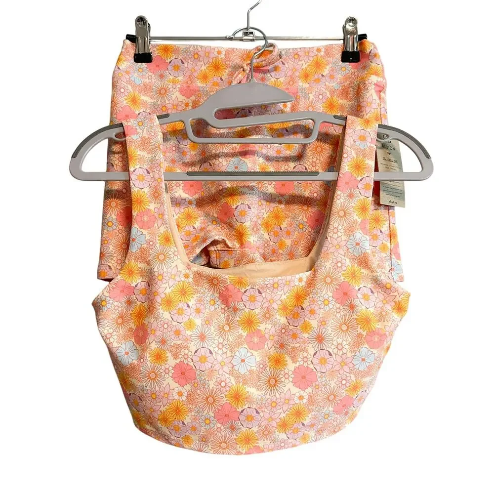 ❗️SOLD❗️Albion Darling Pink Olivia Swim Top Shorts Matching Swim Set NWT Size S - Picture 1 of 15